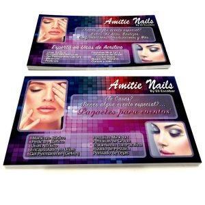 Postal chica PLUS, laminado mate